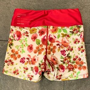 Oiselle Spandos Running Shorts - Floral - XS